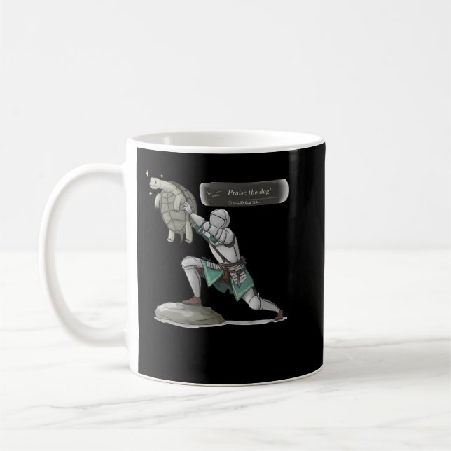 Elden Ring - Praise the dog Classic Coffee Mug (Left)