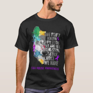 Elder Abuse Awareness Ribbon Support Gifts T-Shirt