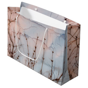 Elder Branches Silhouette Large Gift Bag