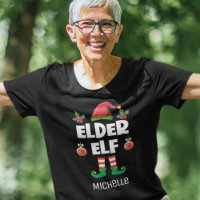 Elder elf fun ironic Christmas family outfit name