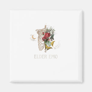Elder Emo Funny Goth Older Gothic Cottagecore Gobl Magnet