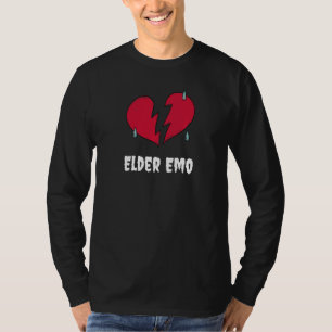 Elder Emo Goth and Punk Rock Pro Aging Gothic Brok T-Shirt