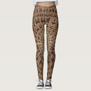 Elder Futhark Circular Composition Leggings