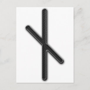 Elder Futhark Rune Nyd Postcard