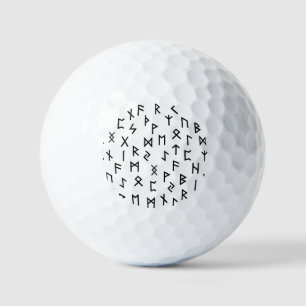 Elder futhark runes golf balls