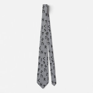 Elder futhark runes tie