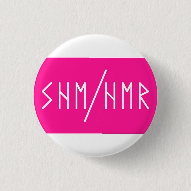 Elder Futhark She/Her pronouns  3 Cm Round Badge (Front)