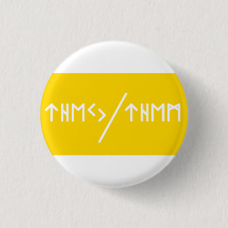 Elder Futhark They/Them Pronouns 3 Cm Round Badge