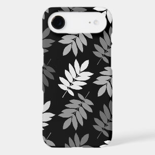 Elder Leaf Lg Pattern Black White Grey