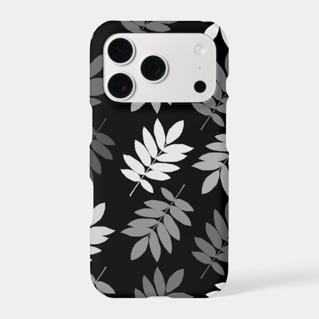 Elder Leaf Lg Pattern Black White Grey (Back)