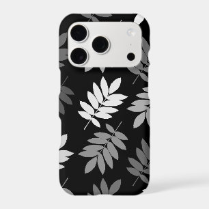 Elder Leaf Lg Pattern Black White Grey