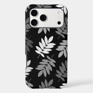 Elder Leaf Lg Pattern Black White Grey
