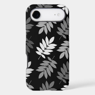 Elder Leaf Lg Pattern Black White Grey