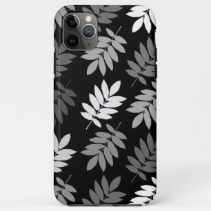 Elder Leaf Lg Pattern Black White Grey Case-Mate iPhone Case
