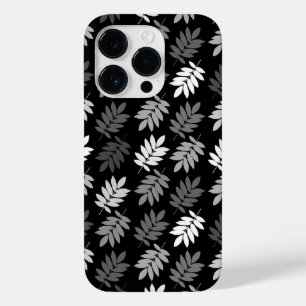 Elder Leaf Pattern Black White Grey Case-Mate iPhone 14 Pro Case