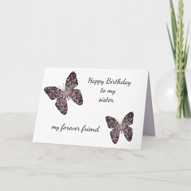 Elder Sister Birthday Wishes Funny Birthday Wishes Card (Front)
