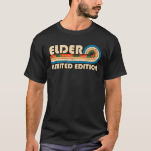 ELDER Surname Retro Vintage 80s 90s Birthday Reuni T-Shirt