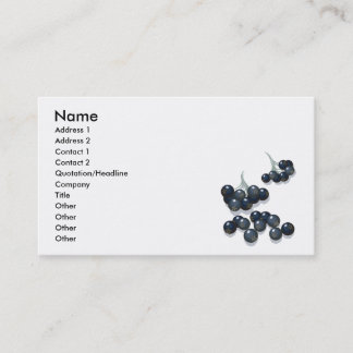 elderberries business card