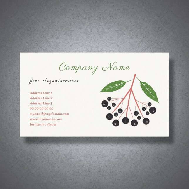 Elderberry Business Card (Elderberry Business Card)
