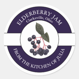 Elderberry Jam Label