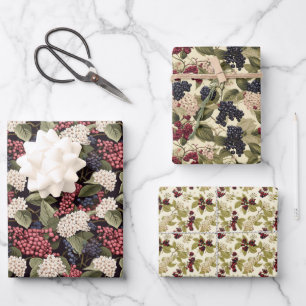  Elderberry  Wrapping Paper Sheet