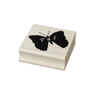 Elderflower & Butterflies Wedding Rubber Stamp