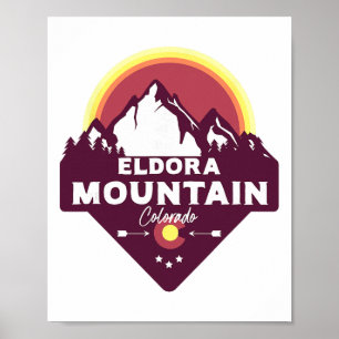 Eldora Mountain Colorado Co Rocky Mountains Hiking Poster