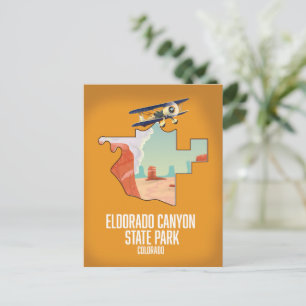 Eldorado Canyon State Park map Postcard