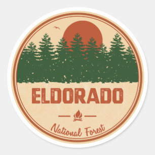 Eldorado National Forest Classic Round Sticker