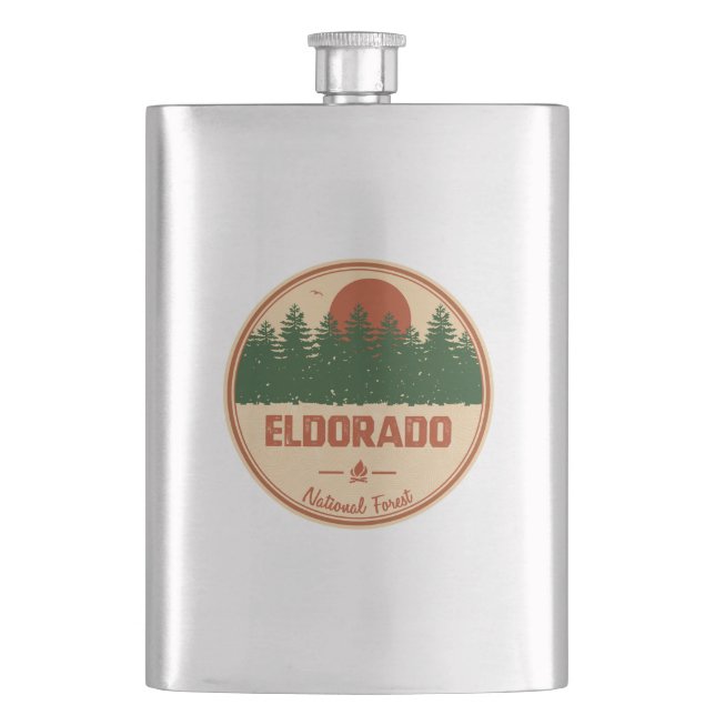 Eldorado National Forest Hip Flask (Front)