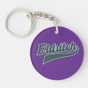 Eldritch League Script – Vintage Lettering Key Ring