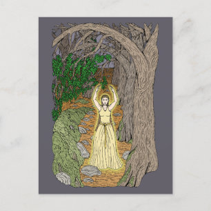 Eldritch Mistress (Fairy Lady in Woods) Postcard