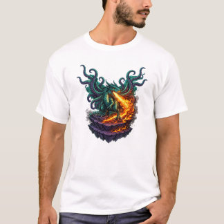 Eldritch Void Dragon – Fire Breathing Kraken Hybri T-Shirt