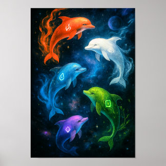 Ele-Dolphins Poster