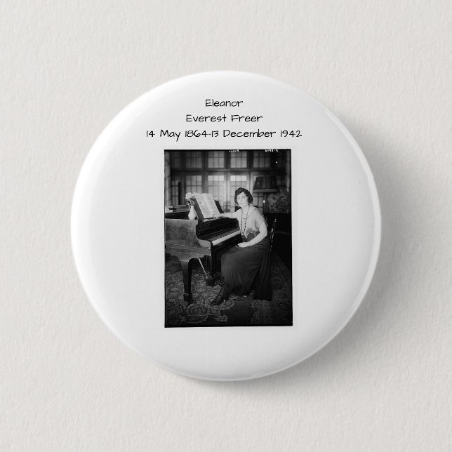 Eleanor Everest Freer 6 Cm Round Badge (Front)