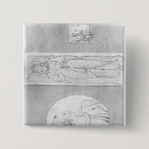 Eleanor of Aquitaine : Portrait in Profile 15 Cm Square Badge