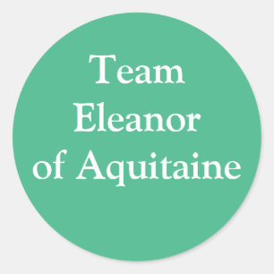Eleanor of Aquitaine Queen of England Classic Round Sticker