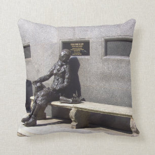 Eleanor Rigby Statue, Liverpool, UK. Cushion