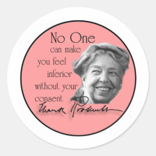 Eleanor Roosevelt - First Lady of the World Classic Round Sticker