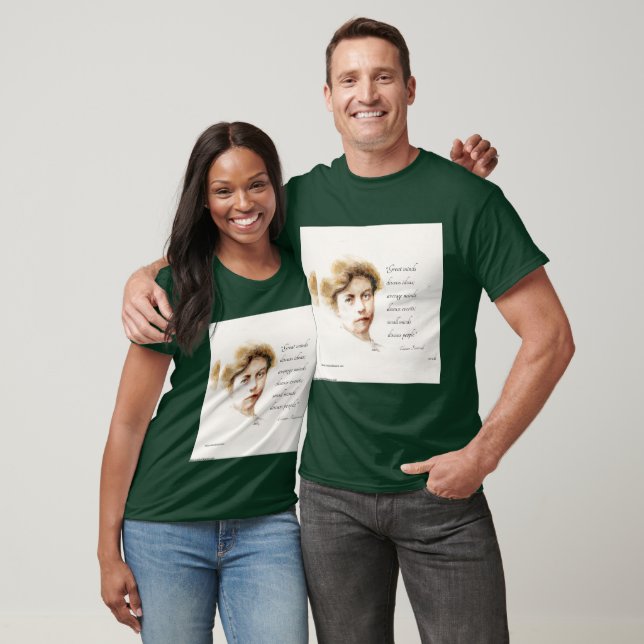 Eleanor Roosevelt & Great Minds Quote Unisex  T-Shirt (Unisex)