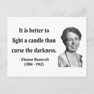 Eleanor Roosevelt Quote 3b Postcard