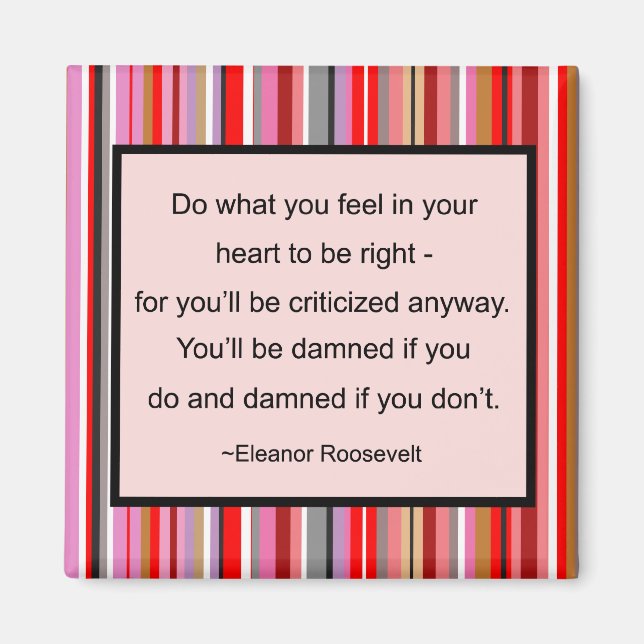 Eleanor Roosevelt Quote Magnet (Front)