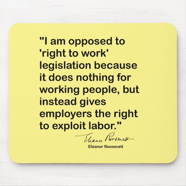 Eleanor Roosevelt quote  Mouse Pad (Front)