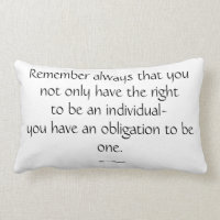 Eleanor Roosevelt Quote Pillow