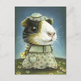 Eleanor the guinea pig postcard