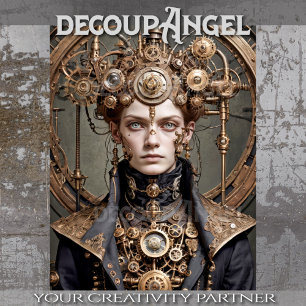 Eleanor the Steampunk Empress - Decoupage - Tissue Paper