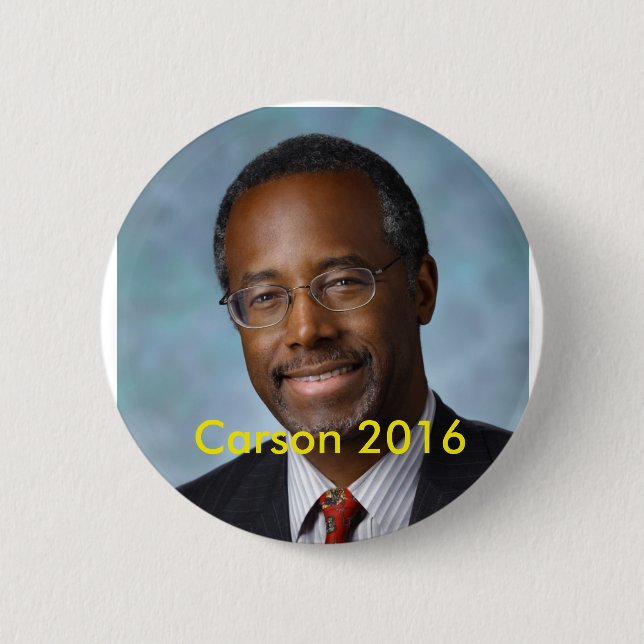 Elect Ben Carson 2016 6 Cm Round Badge (Front)