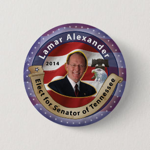 Elect Lamar Alexander for Senator of Tennessee 6 Cm Round Badge