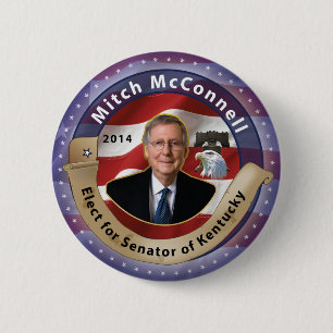 Elect Mitch McConnell for Senator of Kentucky 6 Cm Round Badge