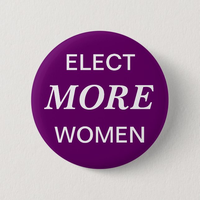 "Elect More Women" Button (Front)